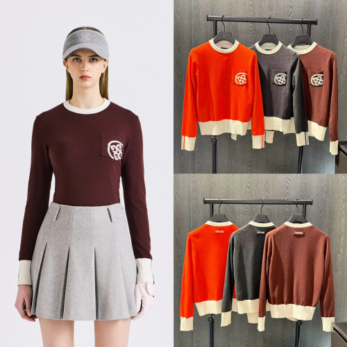 지포어 여성 방풍 안감 도톰 니트 스웨터