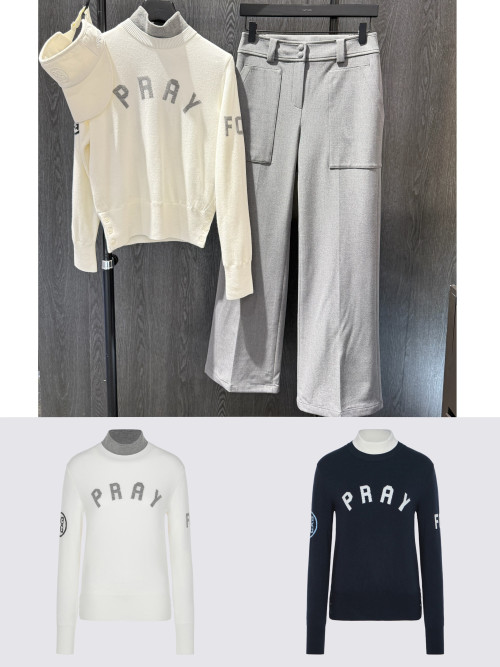 지포어 여성 도톰한 울 블렌드 니트 스웨터