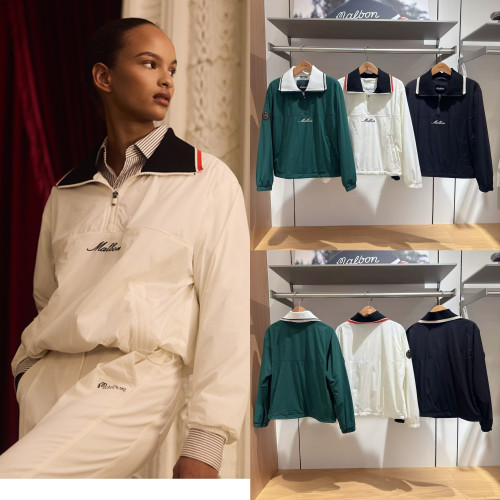 말본 여성 빅카라 집업 기능성 상의