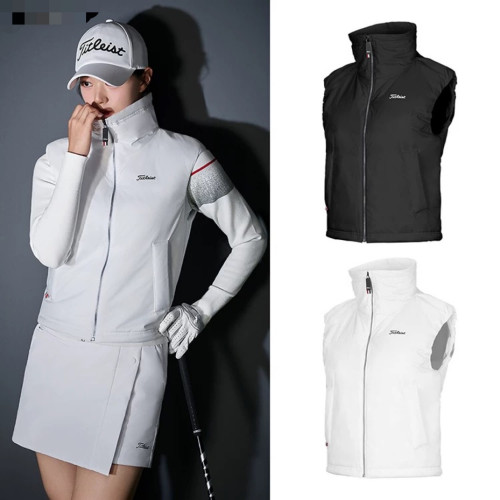 타이틀리스트 25 가을·겨울 골프 패딩 믹스 방풍 하이넥 베스트