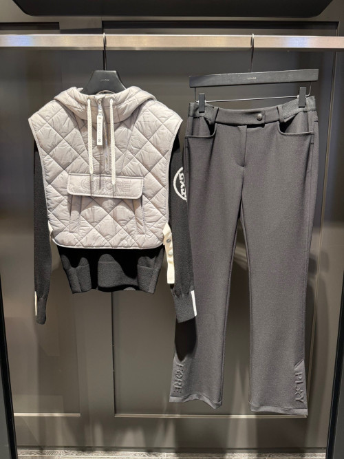 지포어 여성 후드 패딩 베스트