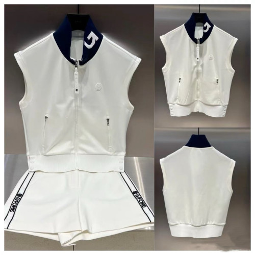 지포어 초가을 숏기장 스탠드넥 베스트