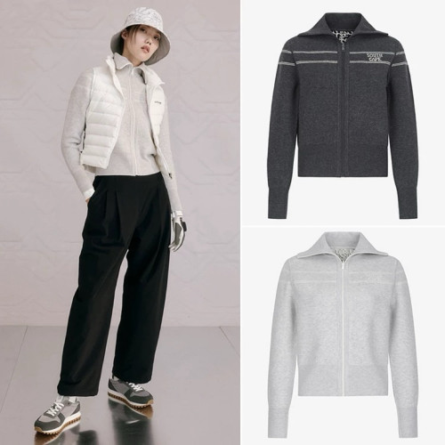 사우스케이프 여성 리버서블 니트 집업 가디건