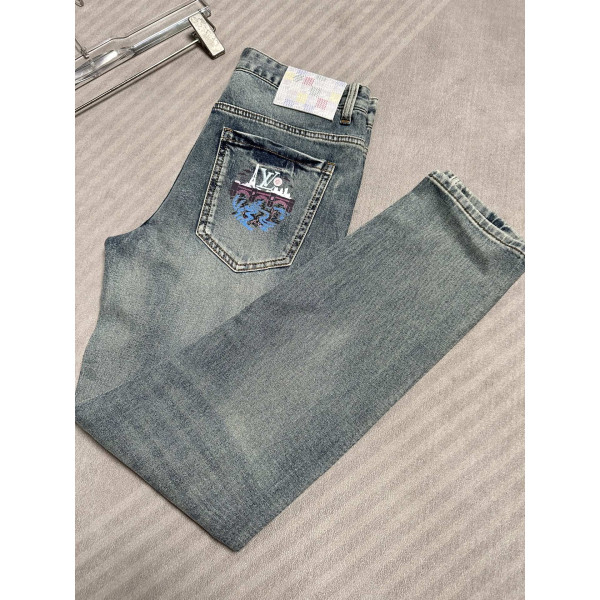 레저 데님 팬츠