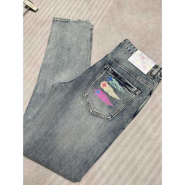 레저 데님 팬츠