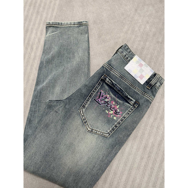 레저 데님 팬츠