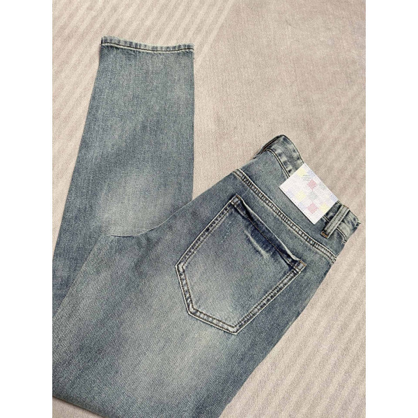 레저 데님 팬츠