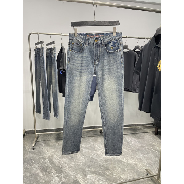 자수 모노그램 레저 스트레이트 진