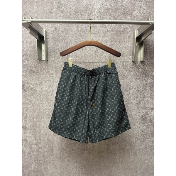 플립 칼라 프린트 캐주얼 쇼츠