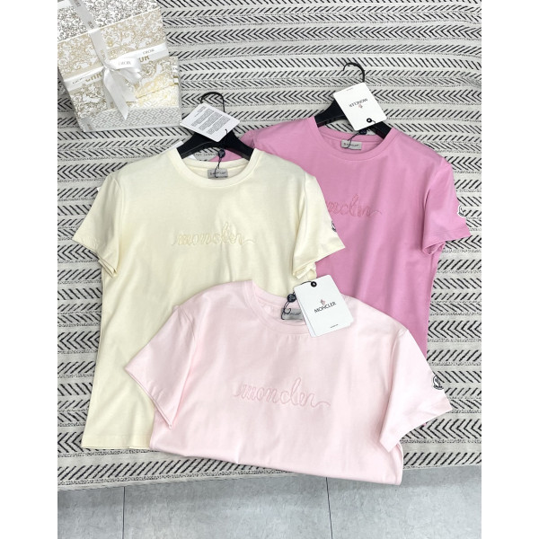 수제 비즈 알파벳 패턴 티셔츠