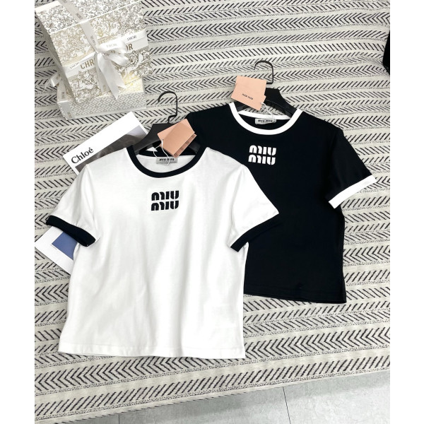 입체 절단 알파벳 티셔츠