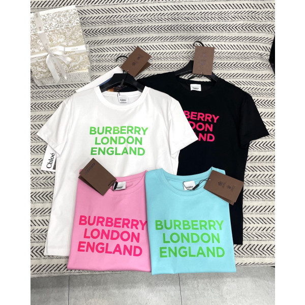 알파벳 인쇄 패턴 티셔츠