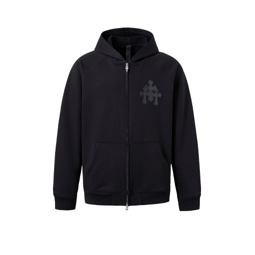 삼화 패치 가죽 후디