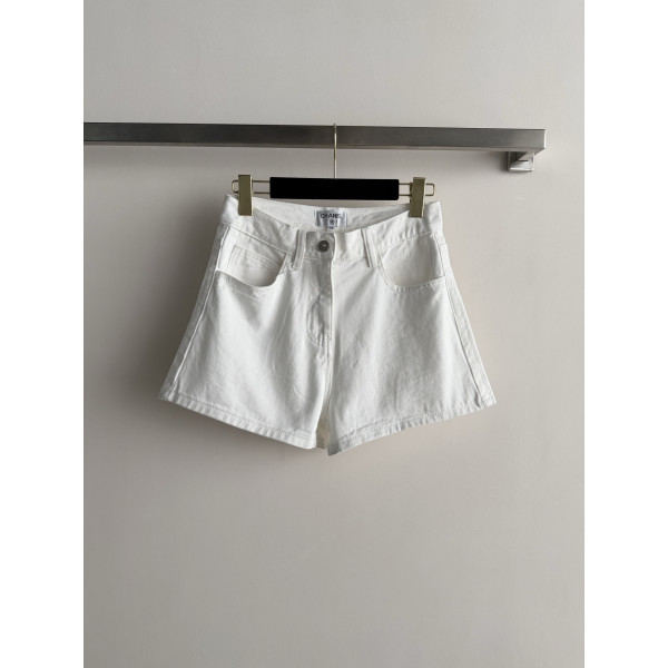 하이웨이스트 A라인 데님 숏팬츠