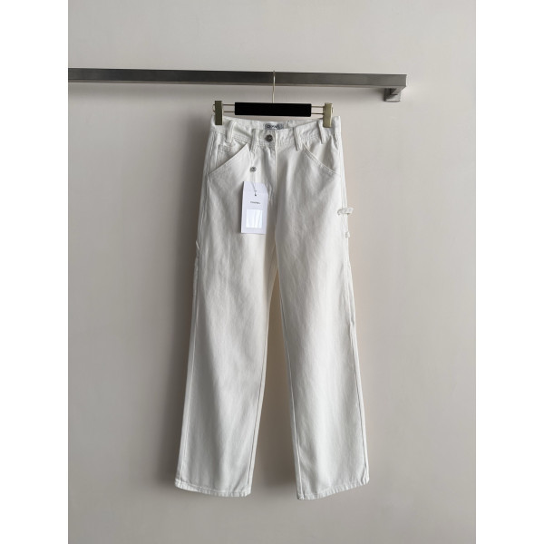 하이웨이스트 스트레이트 데님 팬츠