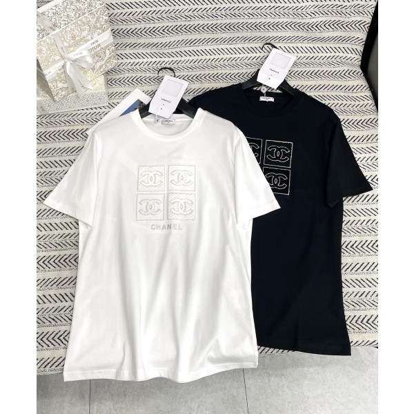 자수 알파벳 클래식 티셔츠