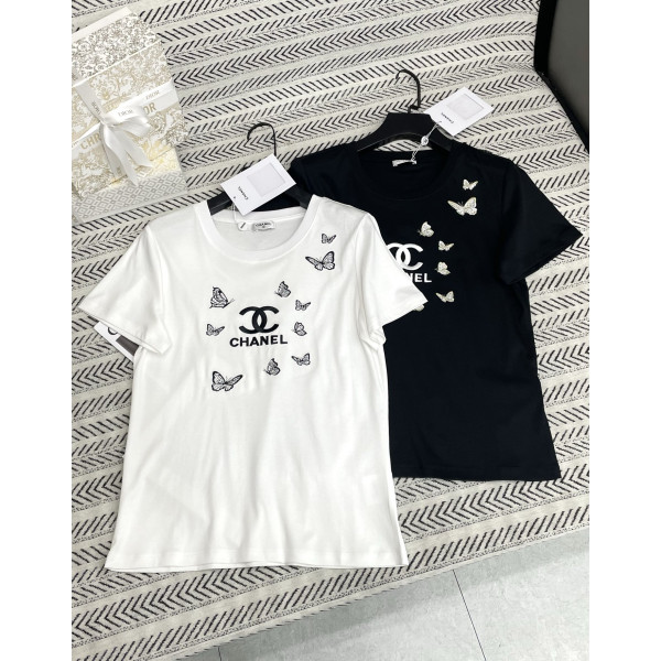 나비 로고 알파벳 티셔츠