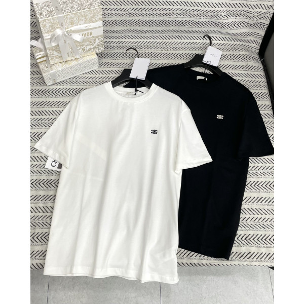 심플 자수 작은 알파벳 티셔츠