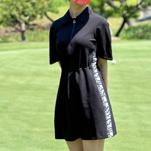 랑방블랑 컨트라스트 로고 라인 드레스(WOMEN)