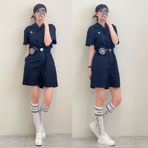 지포어 여성 매장판 정로스 반팔&반바지 점프수트