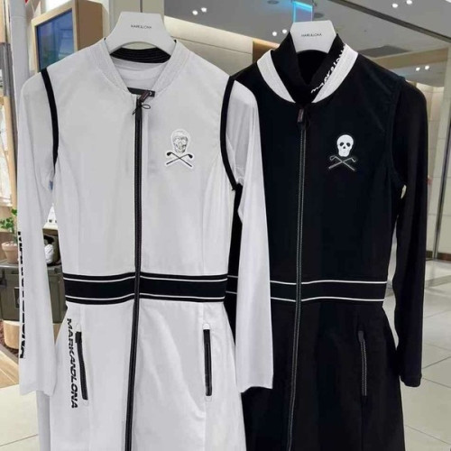 마크앤로나 경량 우븐 스트레치 원피스