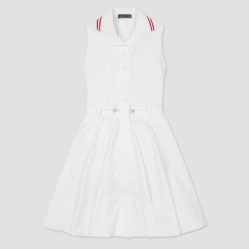 지포어 하이브리드 슬리브리스 드레스 여성원피스