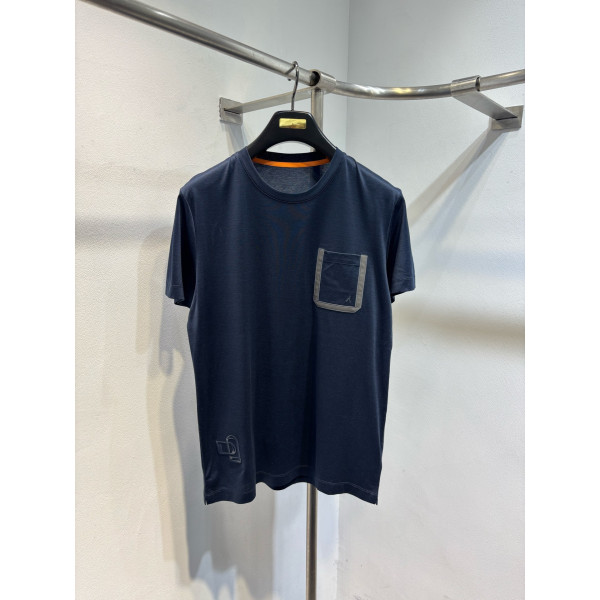 패턴 인화 라운드넥 반팔