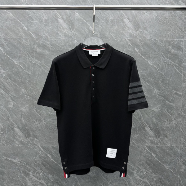 클래식 주지 플립 칼라 반팔 폴로