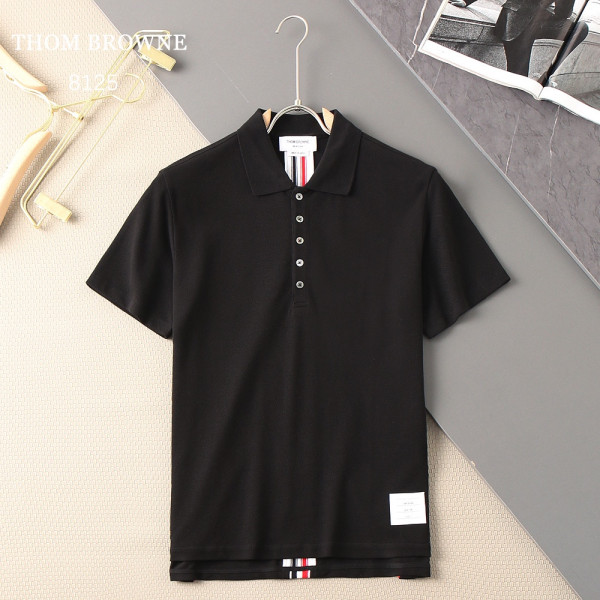 클래식 후직대 플립 칼라 반팔