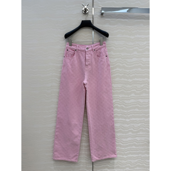 GG 자카드 데님 청바지