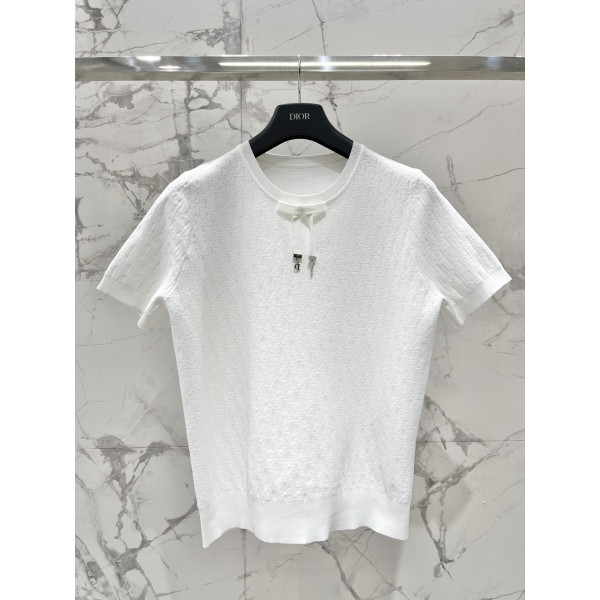 나비결 암문 로고 니트 반팔