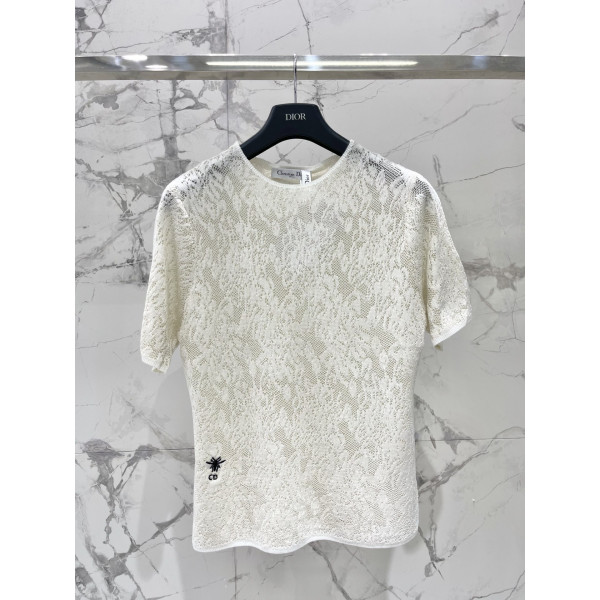 홀오웨이 레이스 라운드넥 니트