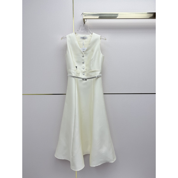 노스리브 V넥 원피스