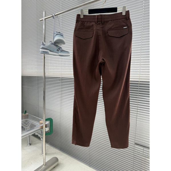 린넨 텍스처 레저 팬츠