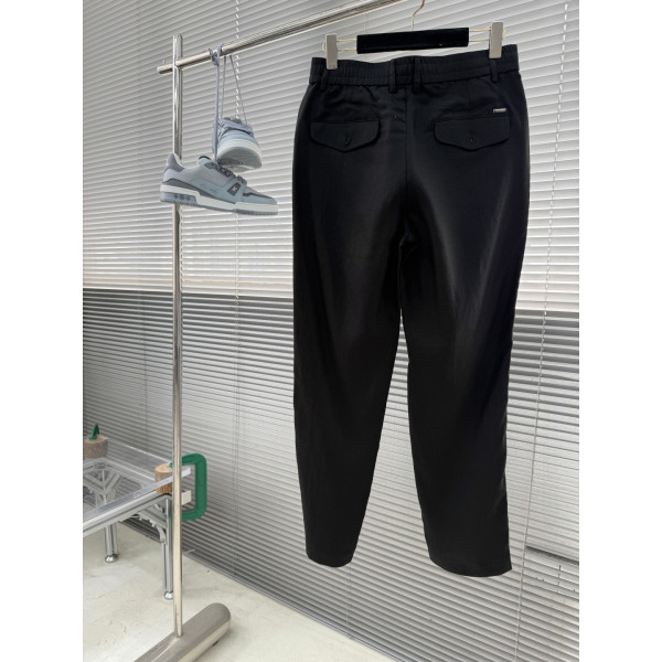 린넨 텍스처 레저 팬츠