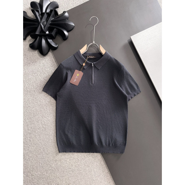 반팔 지퍼 폴로셔츠