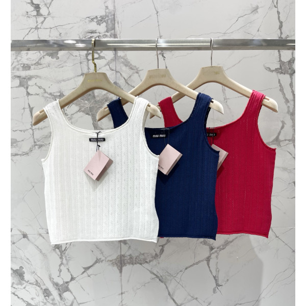 홀로공 알파벳 패브릭 니트 베스트