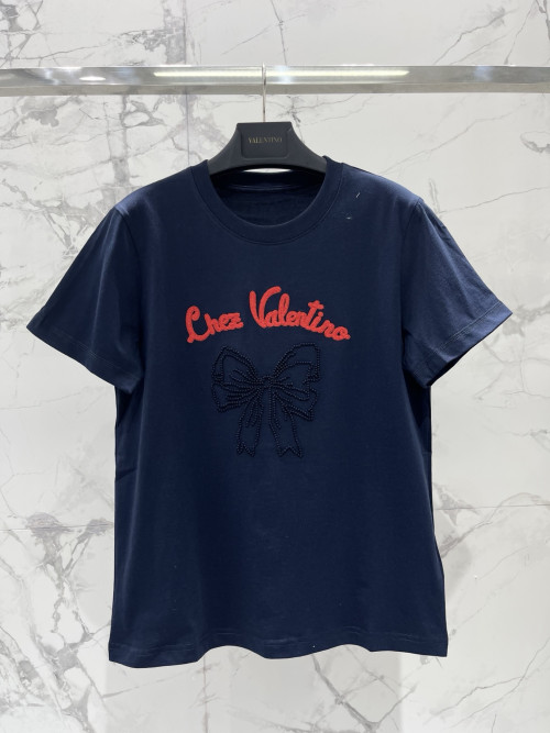 알파벳 나비매듭 자수 면질 단袖