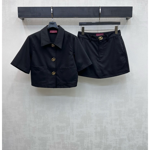 금표시 데님 아우터 스커트 팬츠 세트