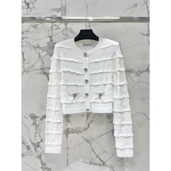 법식 레이스 정교 가디건 니트 외투 A라인 숏스커트 소향 세트