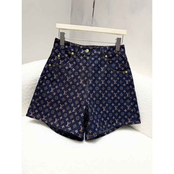 자카드 데님 숏팬츠