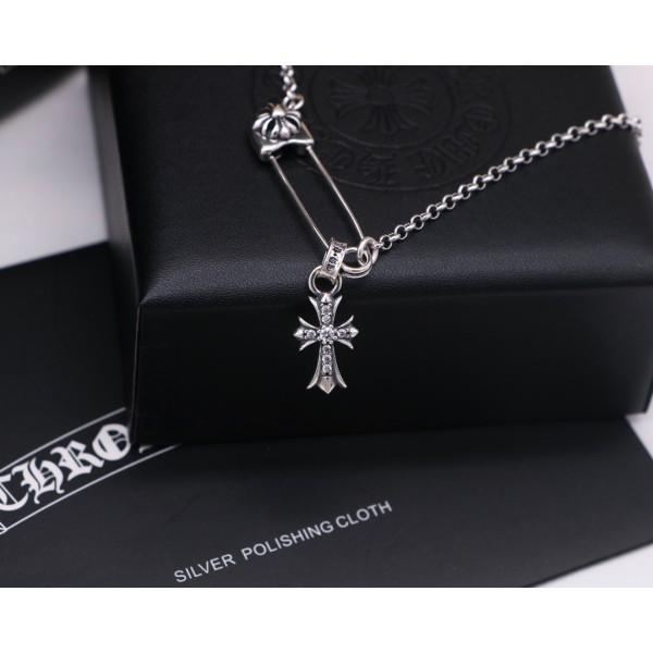 순은 핀 펜던트 쇄골 체인