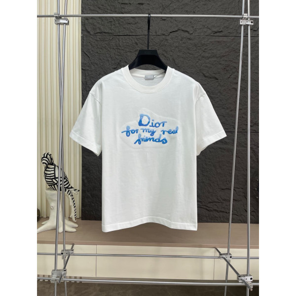 280g 순면 워싱 앞면 만침 자수 커플 숏슬리브