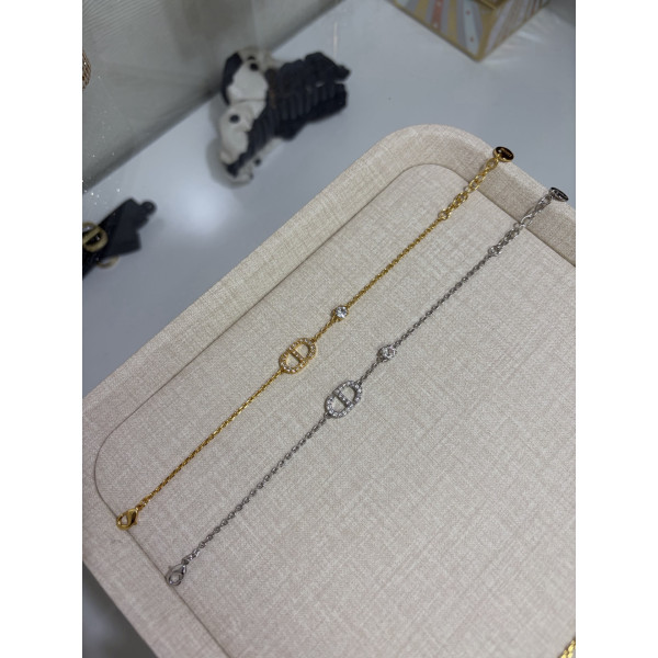 은색 CD 풀다이아 알파벳 팔찌