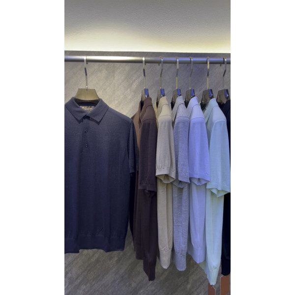 양모 남성 폴로