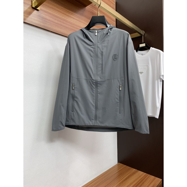 2026 신款 남성 레저럴 후드넥 재킷 방풍 자외선 차단 아우터