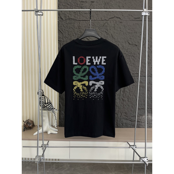 로에베 자수 커플 숏슬리브