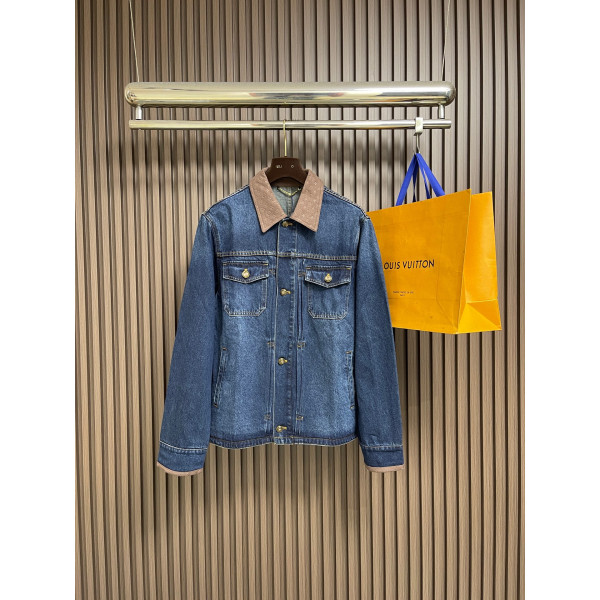 모노그램 포켓 데님 재킷 청바지 세트