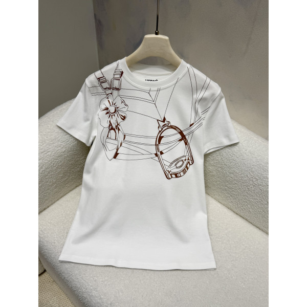 마구 프린트 티셔츠