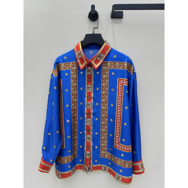 링마스터 앤티크 시리즈 포지셔닝 프린트 진실크 셔츠